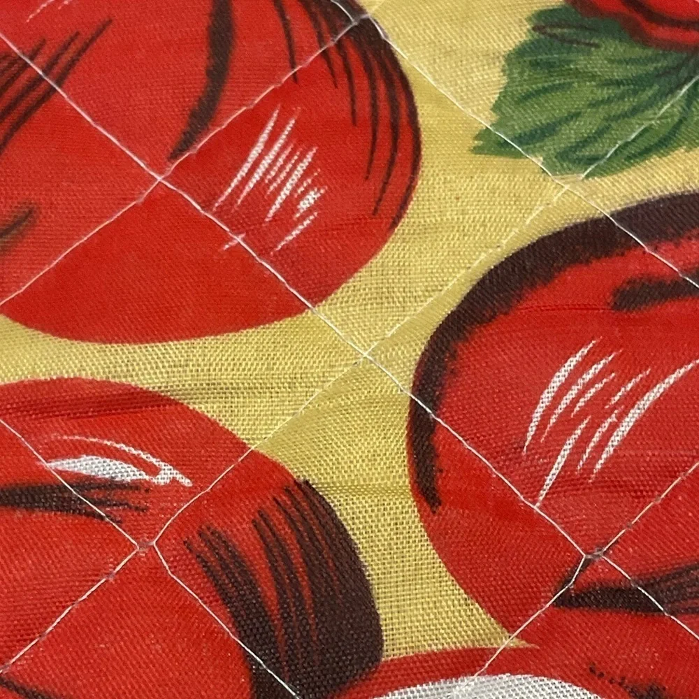 Red Apple Print Pot Holders set of 2